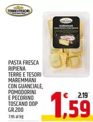 Terre E Tesori - Pasta Fresca Ripiena Terre E Tesori Maremmani Con Guanciale, Pomodorini E Pecorino Toscano DOP