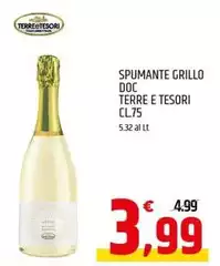 Terre E Tesori - Spumante Grillo DOC