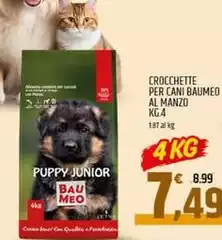 Crocchette Per Cani Baumeo Al Manzo