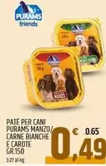 Purams - Pate Per Cani Purams Manzo/Carne Bianche E Carote