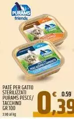 Purams - Pate Per Gatto Sterilizzati Pesce/Tacchino