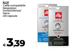 Illy - Caffè Compatibile Nespresso Forte/Intenso/Deca