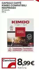 Kimbo - Capsule Caffè Compatibili Nespresso