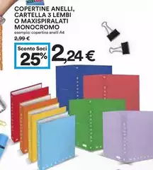 Monocromo - Copertine Anelli, Cartilla 3 Lembi O Maxipiralati