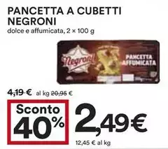 Negroni - Pancetta A Cubetti