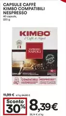 Kimbo - Capsule Caffè Compatibili Nespresso