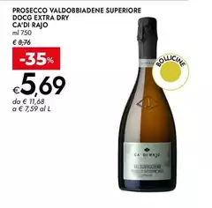 Ca' Di Rajo - Prosecco Valdobbiadene Superiore DOCG Extra Dry