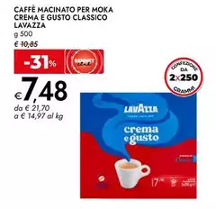 Lavazza - Caffè Macinato Per Moka Crema E Gusto Classico
