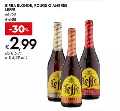 Leffe - Birra Blonde, Rouge O Ambrée