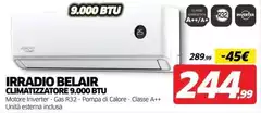 Irradio Belair - Climatizzatore 9.000 Btu