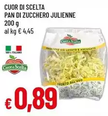 Cuor di scelta - Pan Di Zucchero Julienne
