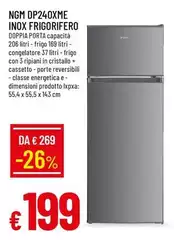 Ngm - DP240XME Inox Frigorifero