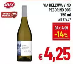 Selex - Via Dell'Uva Vino Pecorino DOC