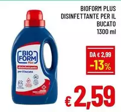 Bioform - Plus Disinfettante Per Il Bucato