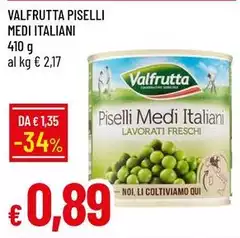 Valfrutta - Piselli Medi Italiani