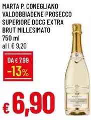Santa marta - Conegliano Valdobbiadene Prosecco Superiore DOCG Extra Brut Millesimato