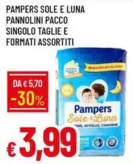 Pampers - Sole E Luna Pannolini Pacco Singolo Taglie E Formati Assortiti