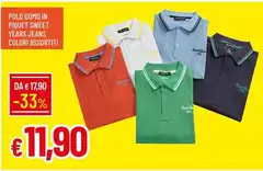Polo -  Uomo In Piquet Sweet Years Jeans