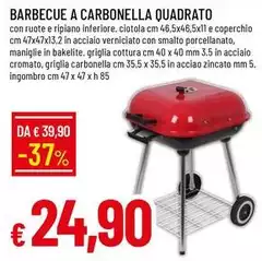 Barbecue A Carbonella Quadrato