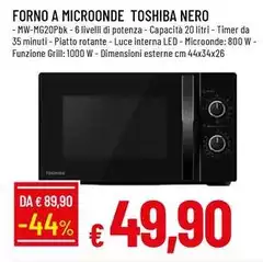 Toshiba - Forno A Microonde  Nero