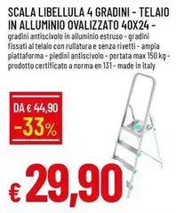 Scala - Telaio In Alluminio Ovalizzato 40x24 -