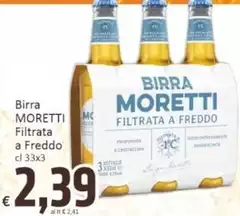 Moretti - Birra Filtrata A Freddo