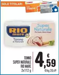Rio Mare - Tonno Super Naturale