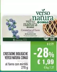Conad - Crostatine Biologiche Verso Natura