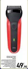 Braun - Rasoio Elettrico Ricaricabile Rosso
