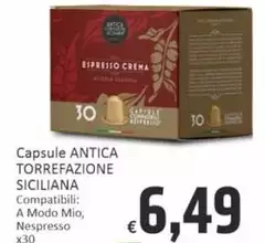 Espresso - Capsule Antica Torrefazione Siciliana