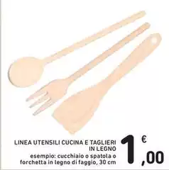 Linea -  Utensili Cucina E Tagieri In Legno
