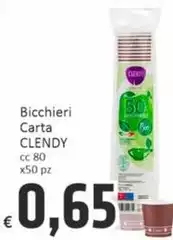 Clendy - Bicchieri Carta