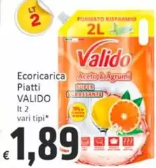 Valido - Ecoricarica Piatti