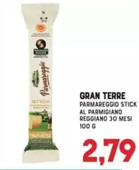 Gran Terre - Parmareggio Stick Al Parmigiano Reggiano 30 Mesi