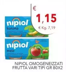Nipiol - Omogeneizzati Frutta