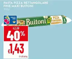 Buitoni - Pasta Pizza Rettangolare Fine Maxi