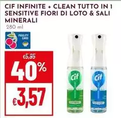 Cif - CIF INFINITE + CLEAN TULTO IN 1 SENSITIVE FIORI DI LOto & SALI