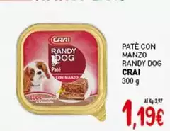 Crai - Pate Con Manzo Randy Dog