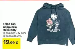 Hello kitty - Felpa Con Cappuccio Hello Kitty