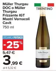 Cavit - Müller Thurgau DOC O Müller Thurgau Frizzante IGT Mastri Vernacoli