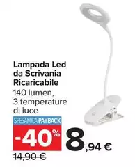 Luce - Lampada Led Da Scrivania Ricaricabile