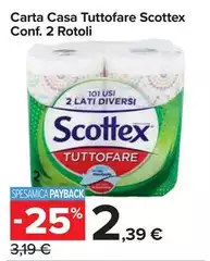 Scottex - Carta Casa Tuttofare Conf. 2 Rotoli