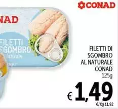 Conad - Filetti Di Sgombro Al Naturale