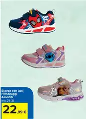 Scarpa Con Luci Personaggi Assortiti