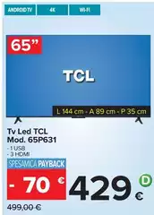 TCL - Tv Led Mod.65P631