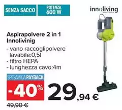 Innoliving - Aspirapolvere 2 In 1