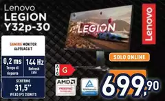 Lenovo - Legion Y32p-30 Gaming Monitor 66F9UAC6IT