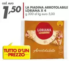 Loriana - La Piadina Arrotolabile X 4
