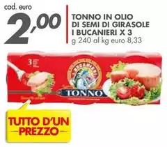 Semi - Tonno In Olio Di  Di Girasole