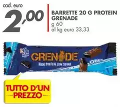 Grenade - Barrette 20 G Protein